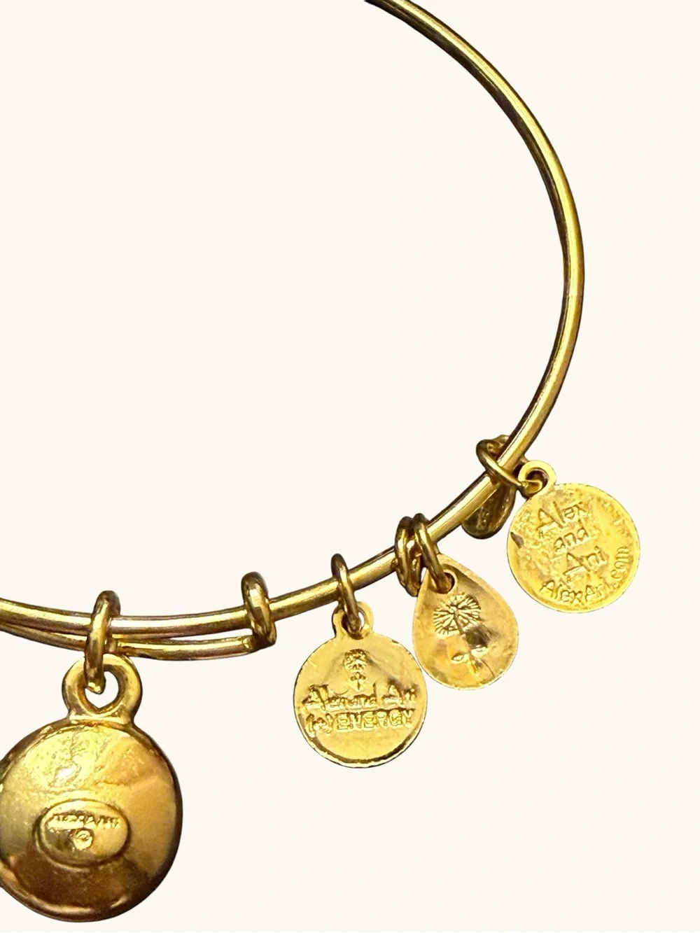 Alex and Ani Birthstones Bangle for Women May Birthstone Emerald Crystal Charm